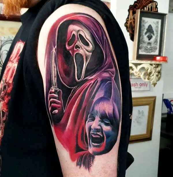 Scream tattoo 100