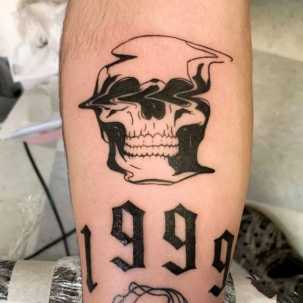 Skull 1999 tattoo