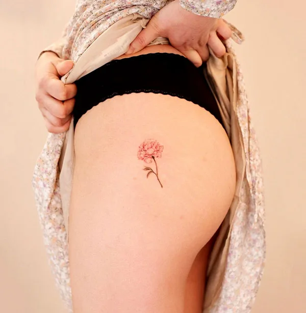 Small butt tattoo