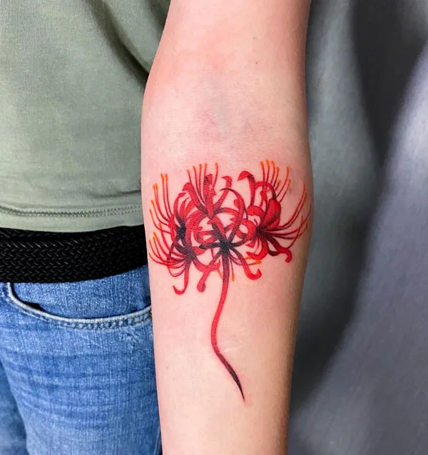 Spider Lily Tattoo 3