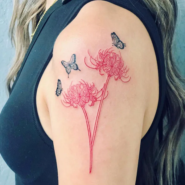 Spider Lily Tattoo 8