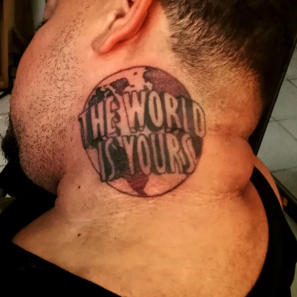 The world is yours tattoo 13