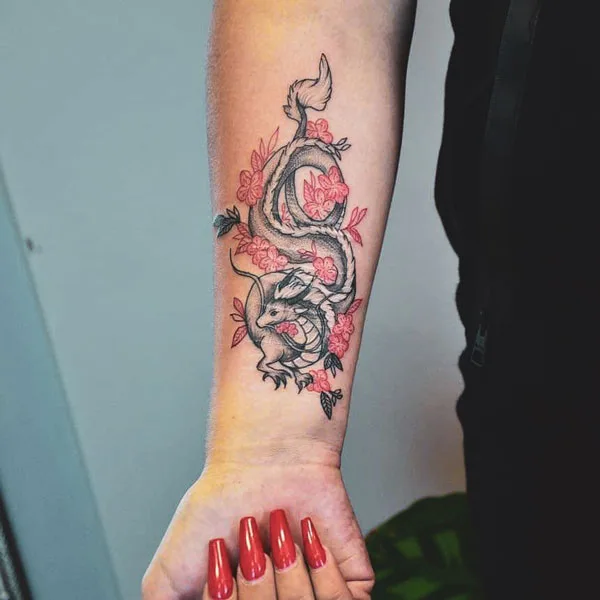 Anime dragon tattoo