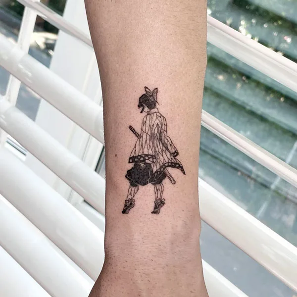 Anime girl tattoo