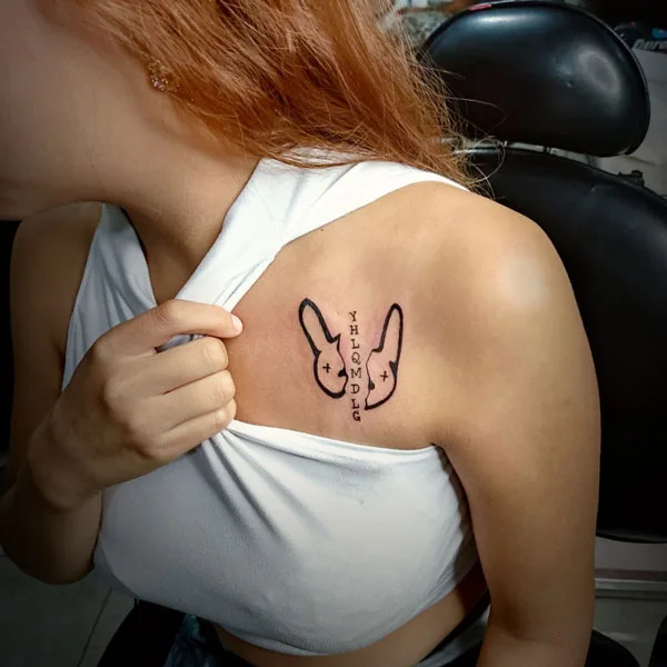 Bad Bunny Chest Tattoo