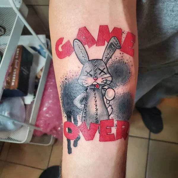 Bad Bunny tattoo 14