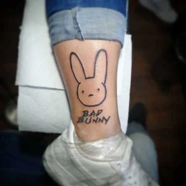 Bad Bunny tattoo 7