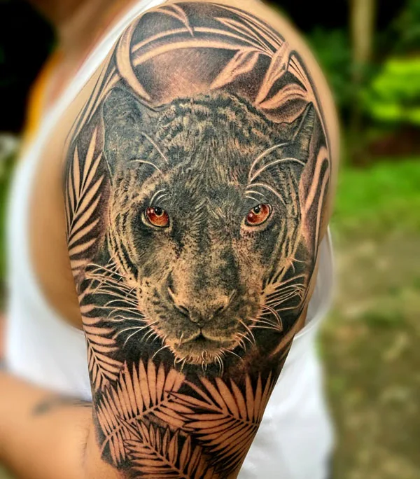 Black panther tattoo 1
