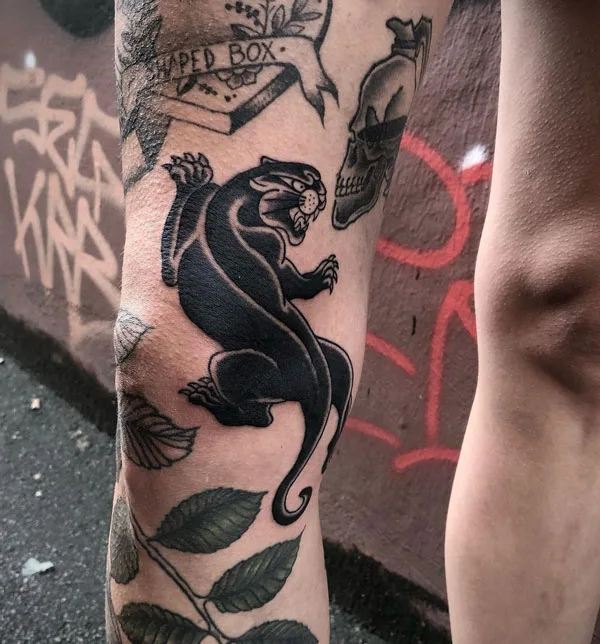Black panther tattoo 19