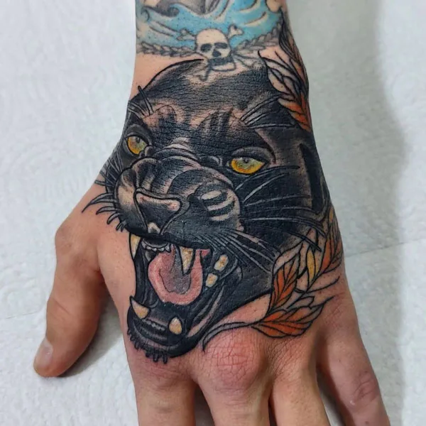 Black panther tattoo 2