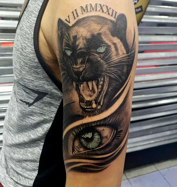 Black panther tattoo 21