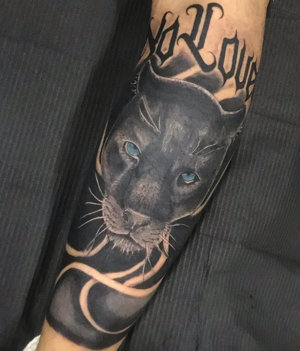 Black panther tattoo 32