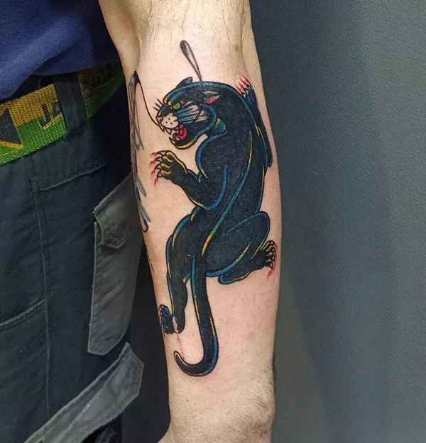 Black panther tattoo 38
