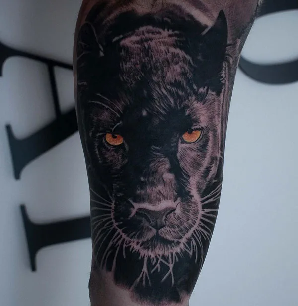 Black panther tattoo 43