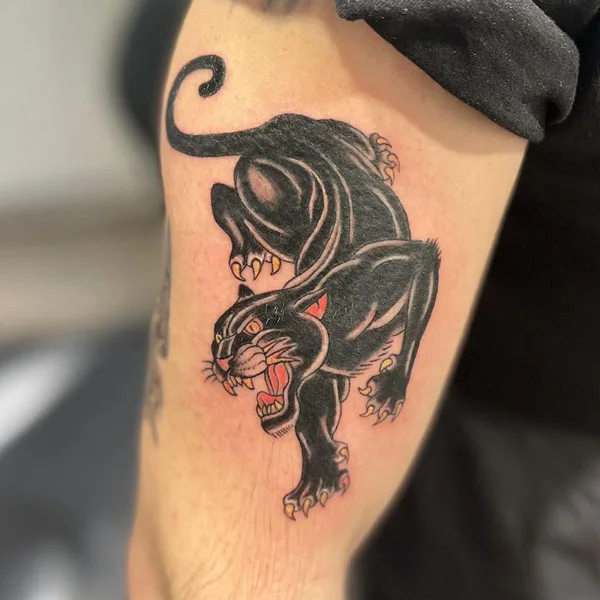 Black panther tattoo 48