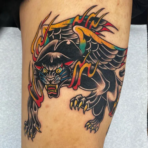Black panther tattoo 50