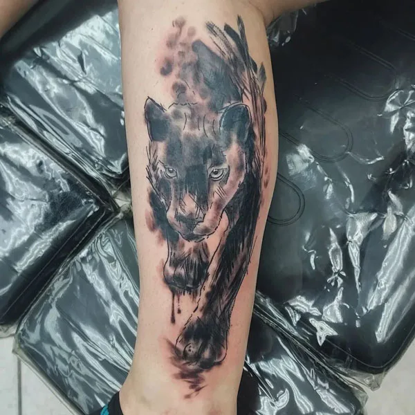 Black panther tattoo 55