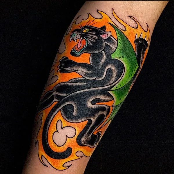 Black panther tattoo 56