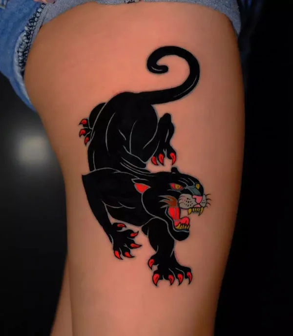 Black panther tattoo 60