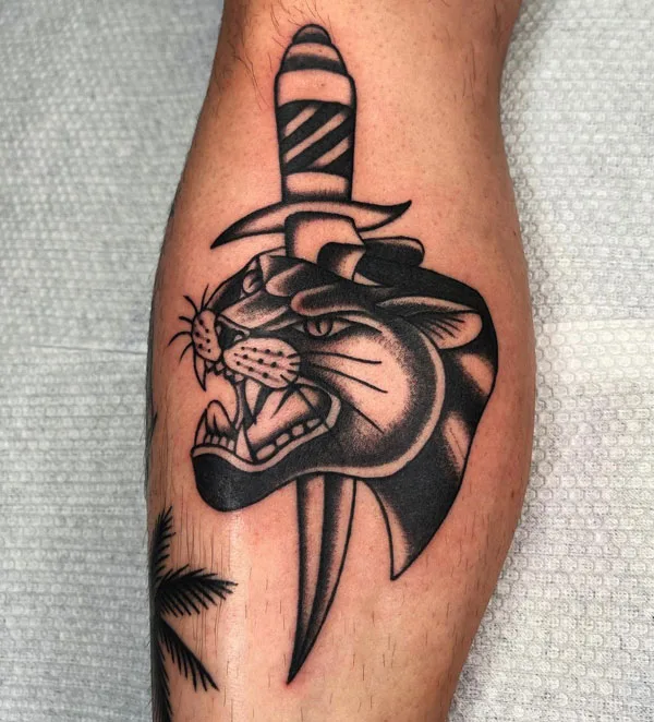 Black panther tattoo 73