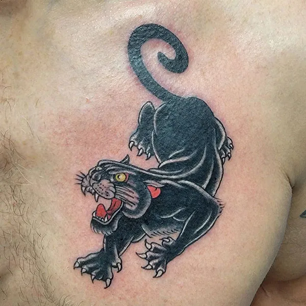 Black panther tattoo 74