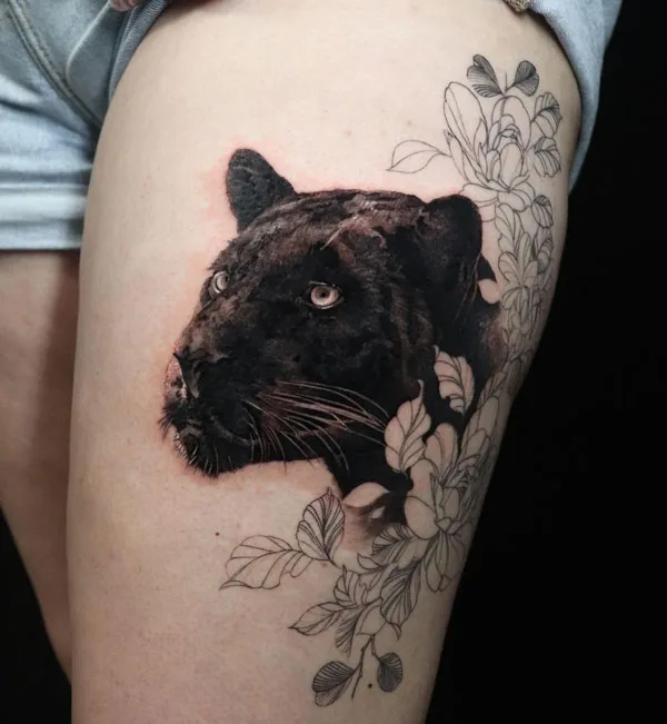 Black panther tattoo 77
