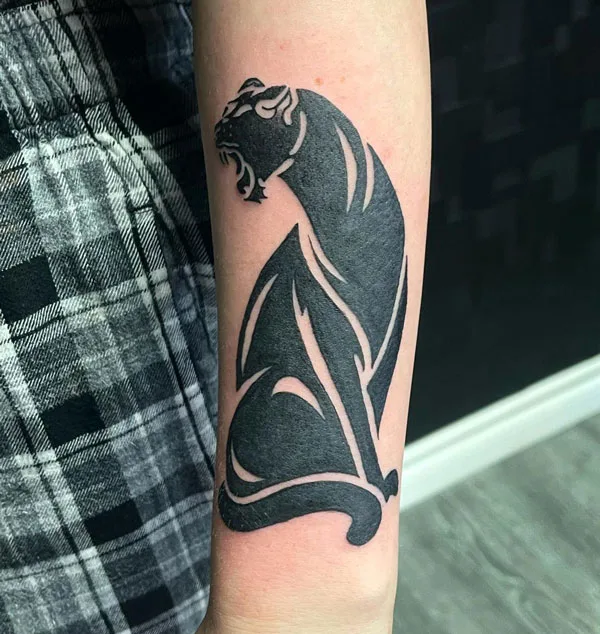 Black panther tattoo 85