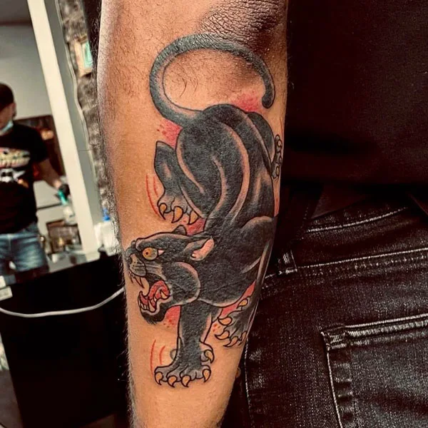 Black panther tattoo 91