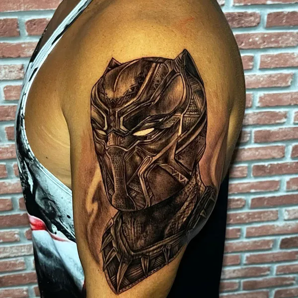Black panther tattoo marvel