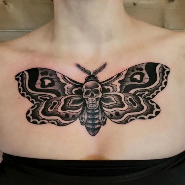 Death moth tattoo 23