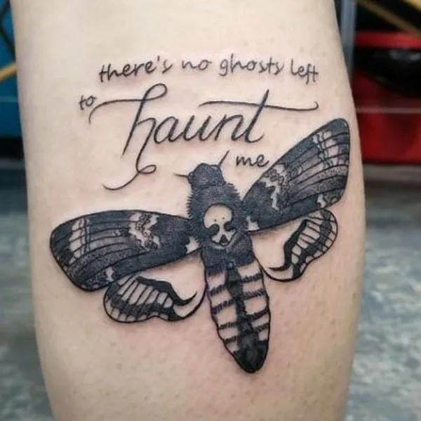 Death moth tattoo 30