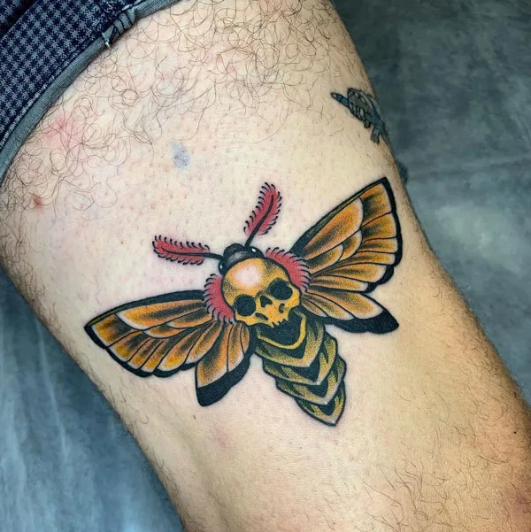 Death moth tattoo 33