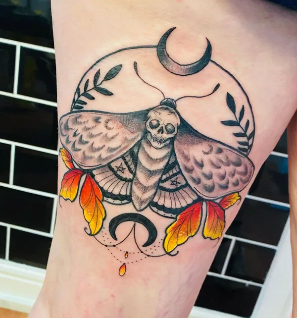 Death moth tattoo 34