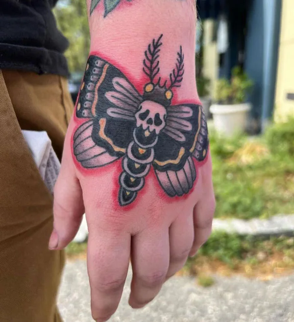 Death moth tattoo 35