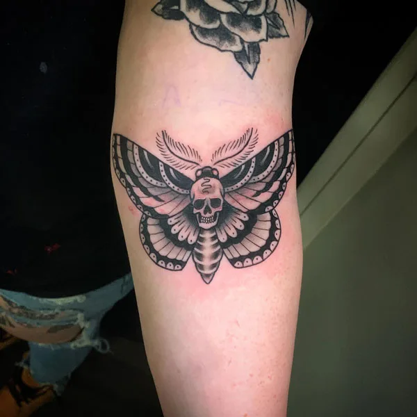 Death moth tattoo 40