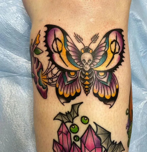 Death moth tattoo 44