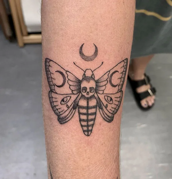 Death moth tattoo 45