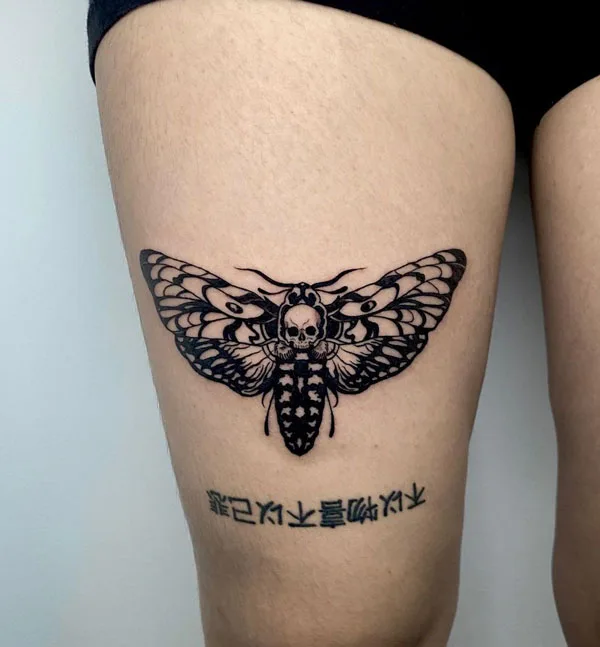 Death moth tattoo 46