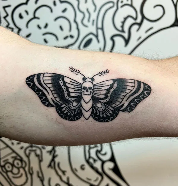 Death moth tattoo 48
