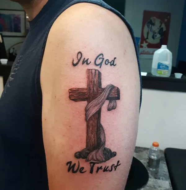 In god we trust tattoo 28