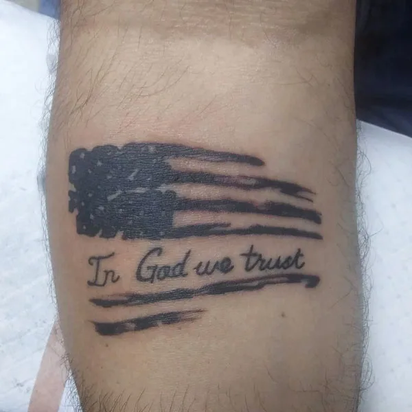 In god we trust tattoo 47