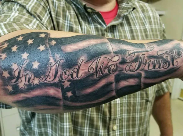 In god we trust tattoo 48