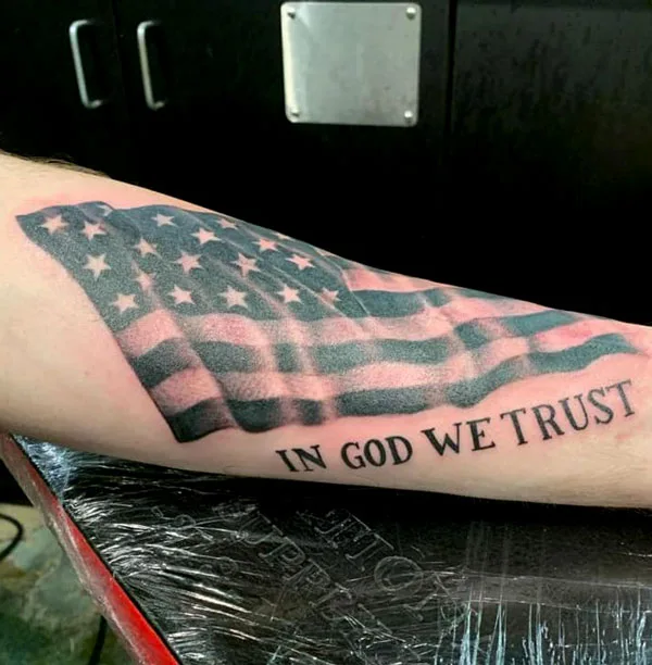 In god we trust tattoo 52