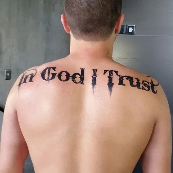 In god we trust tattoo 56