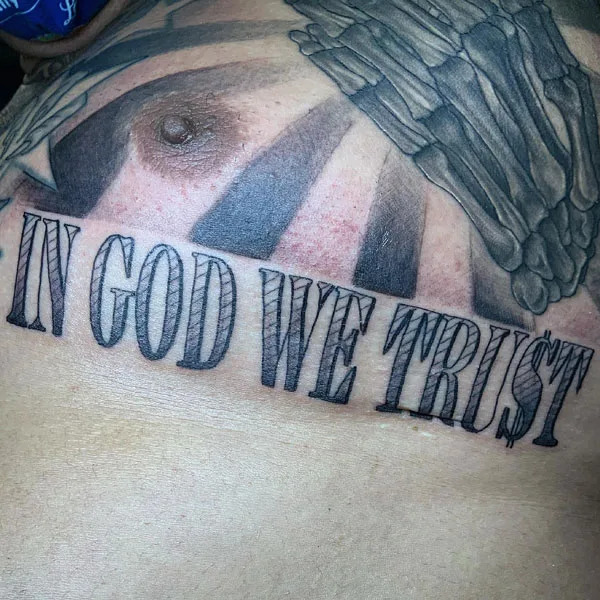 In god we trust tattoo 9