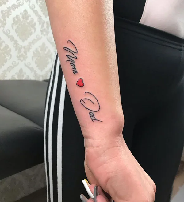 Mom and dad tattoo 19