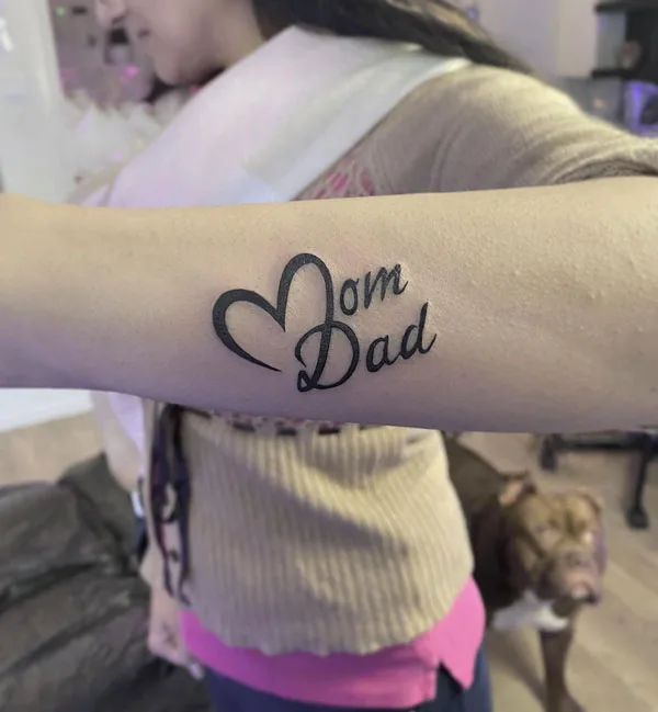 Buy Mom and Dad Temporary Fake Tattoo Sticker set of 2 Online in India   Etsy