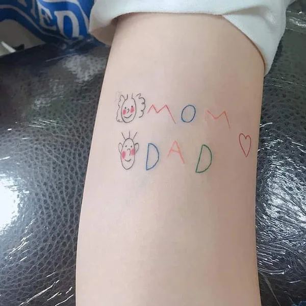 Mom and dad tattoo 7