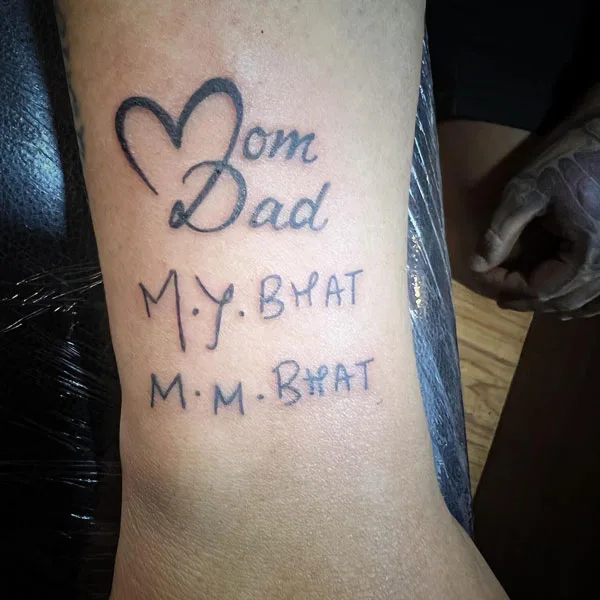 Mom and dad tattoo 72