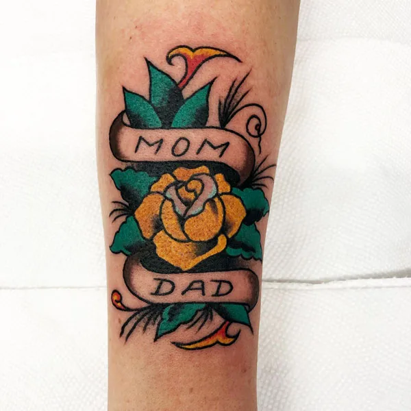 Mom and dad tattoo 75